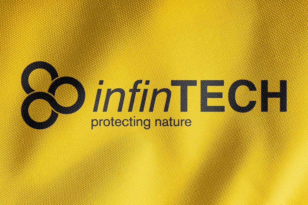 Logodesign Infintech, Logoentwicklung für ein recyclebare Sicherheitskleidung