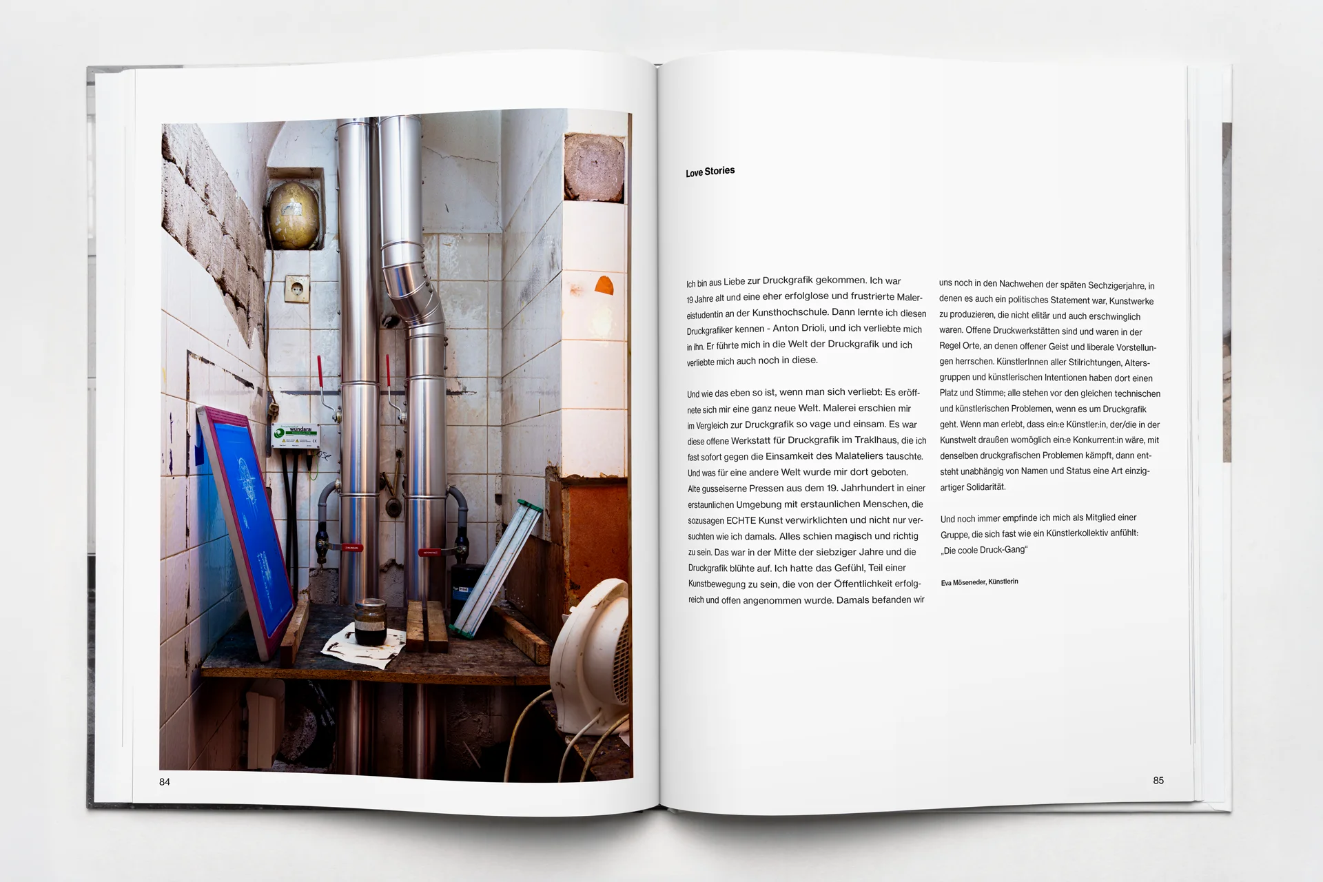 buch anniversarium 70 jahre grafische werkstatt im traklhaus seite 84 85