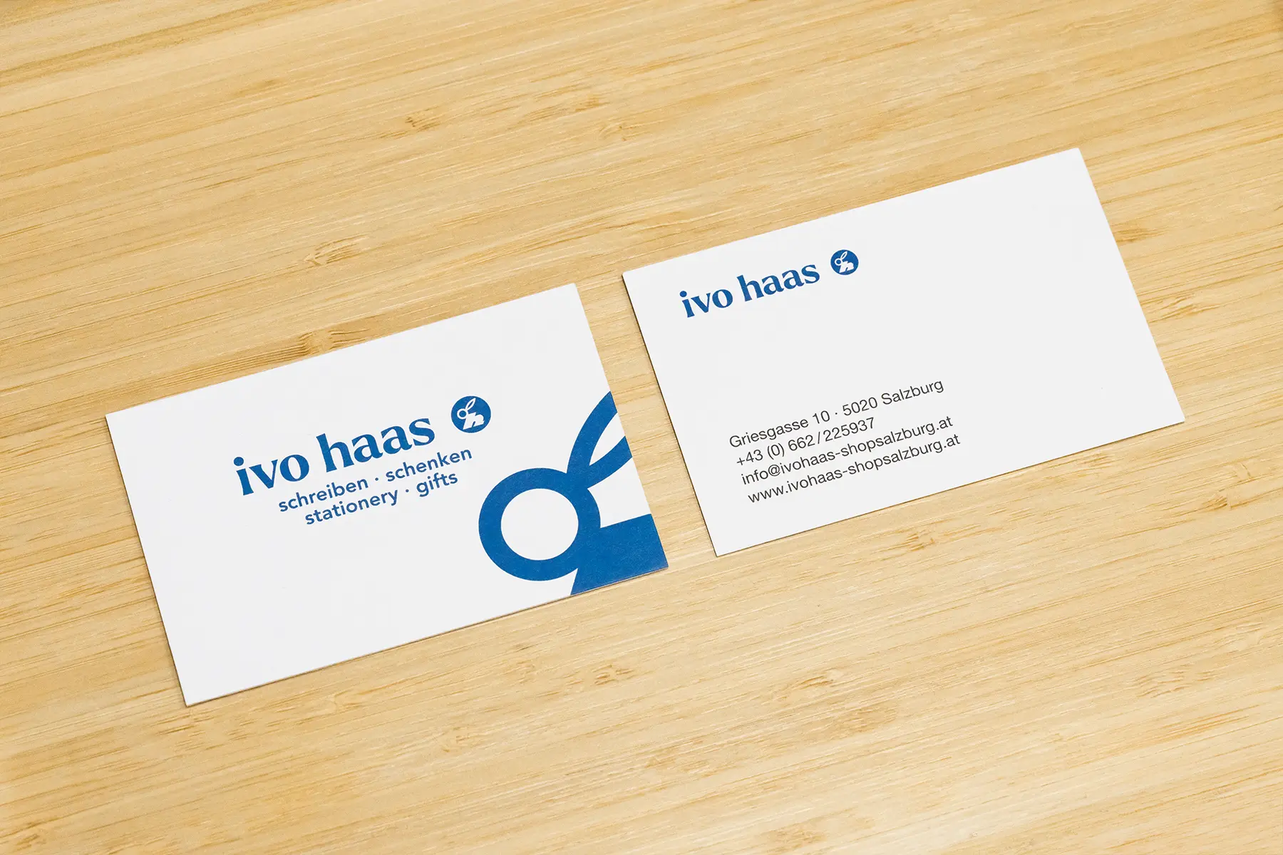 ivo haas visitenkarte shop